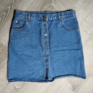 ASOS Button Up Denim Skirt